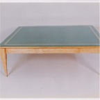 BIRDSEYE AND GLASS COFFEE TABLE
