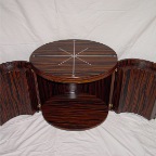 MACASSAR INLAY OVAL CAB OPEN