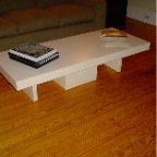 WHITE LACQUER COFFEE TABLE2