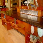 MAHOGANY KITCHEN BARSEAT 