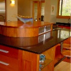 MAHOGANY KITCHEN ISLAND
