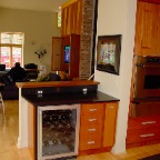 MAHOGANY KITCHEN WINEBAR