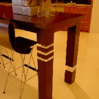 MAHOGANY BAR TABLE