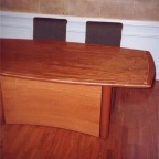 MAHOGANY CURVED TABLE