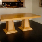 RIFT OAK DINING TABLE 2