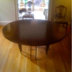 ROUND CHERRY TABLE DK