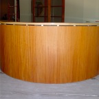 MAHOGANY RECPT DESK