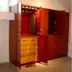 MAHOGANY CLOSET OPEN