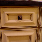 Ivory bathroom cabinet drw front